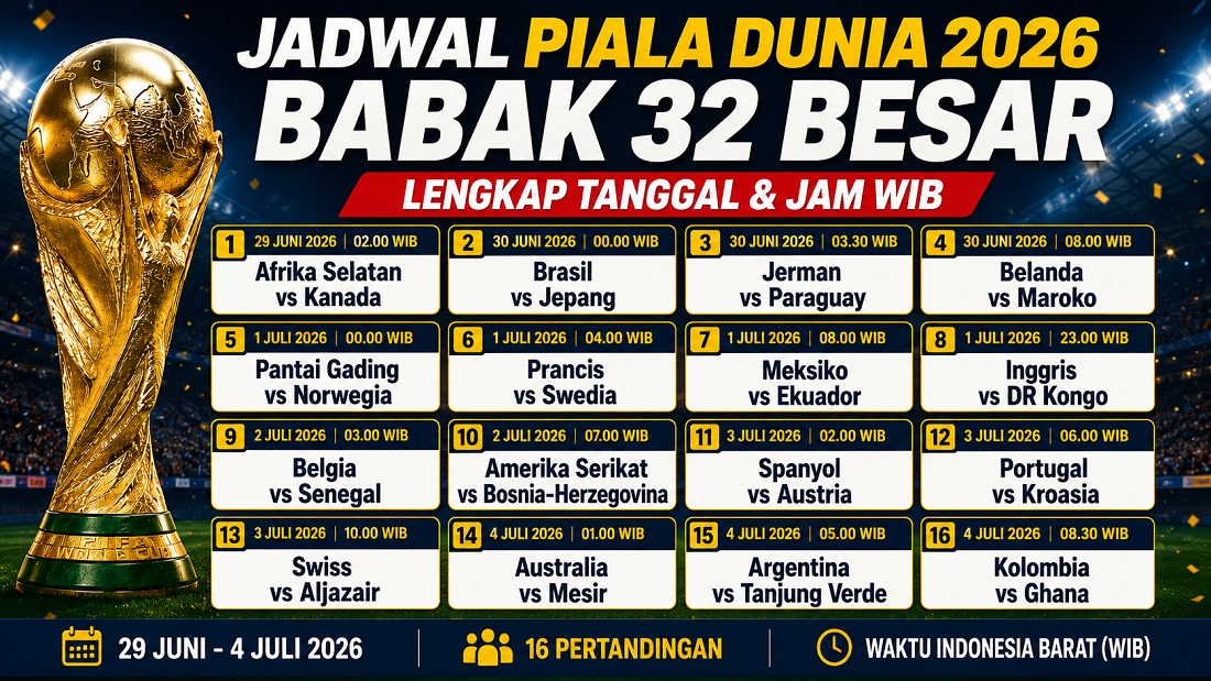 Jadwal Piala Dunia 2026