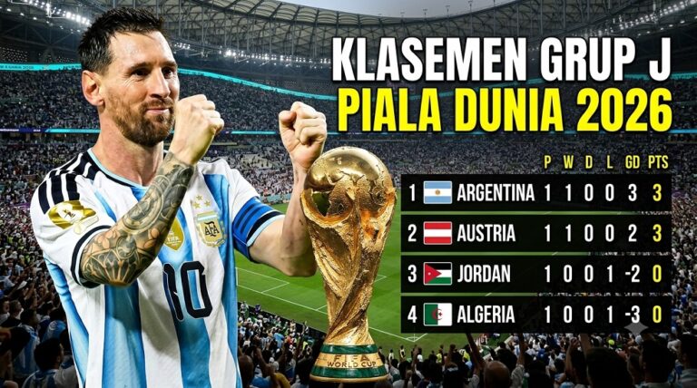 Lionel Messi mencetak hattrick saat Argentina mengalahkan Aljazair 3-0. Austria juga menang 3-1 atas Yordania pada Grup J Piala Dunia 2026.