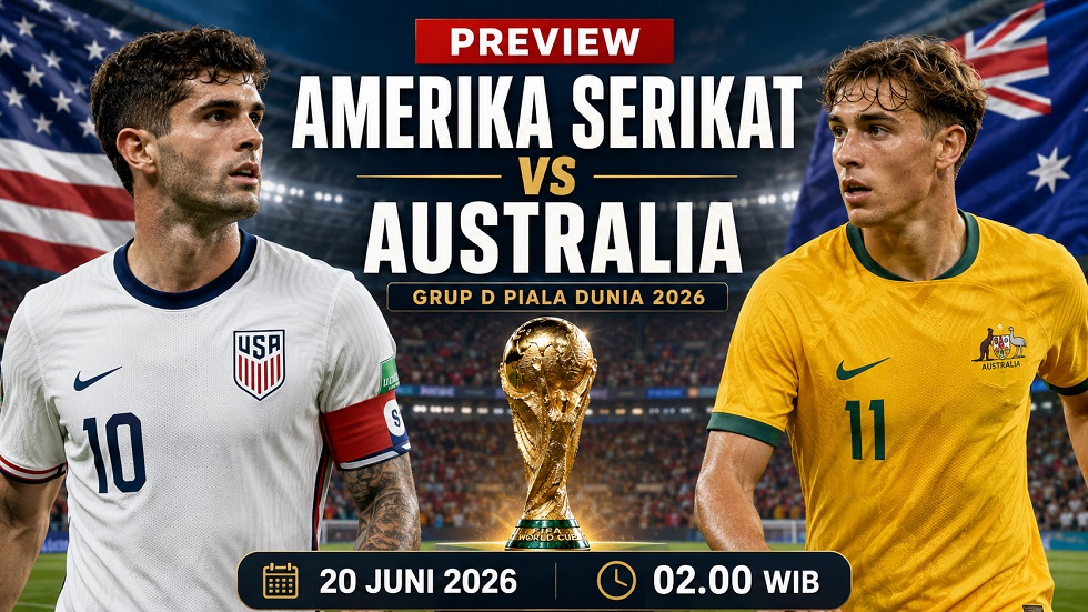 Preview Amerika vs Australia di Grup D Piala Dunia 2026