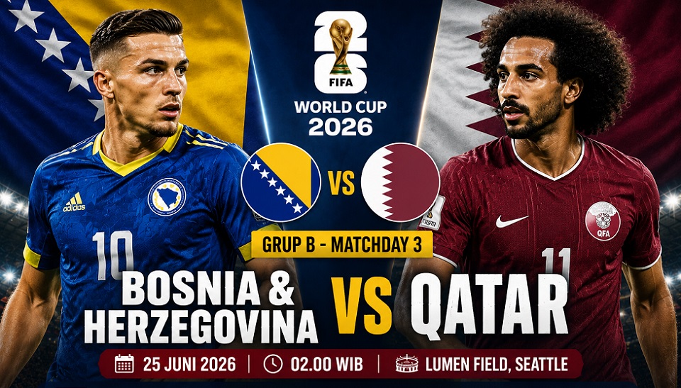 Preview Bosnia & Herzegovina vs Qatar: Perebutan Tiket Peringkat Ketiga Terbaik