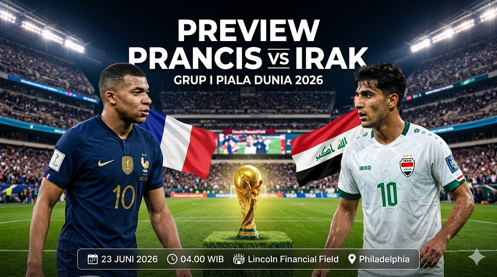 Preview Prancis vs Irak.