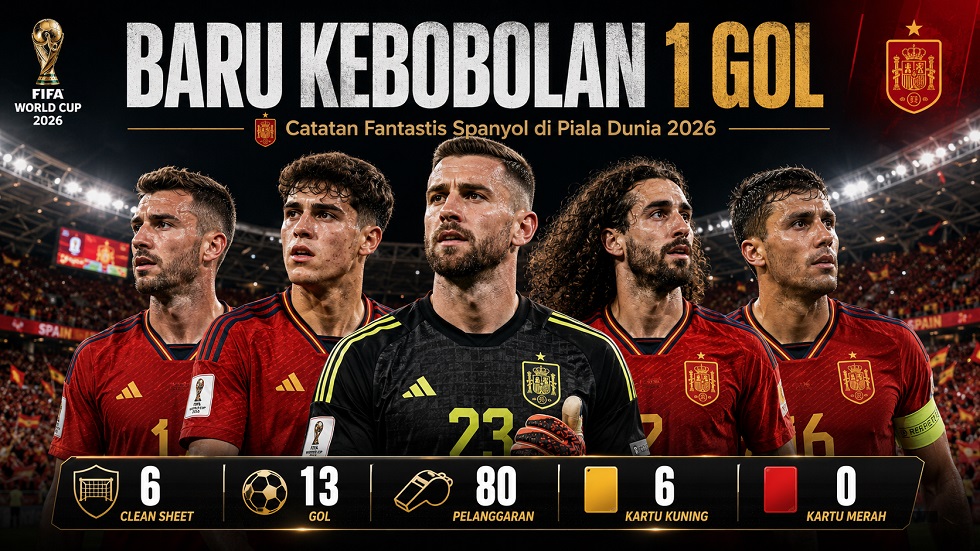Data fantastis Spanyol di Piala Dunia 2026.