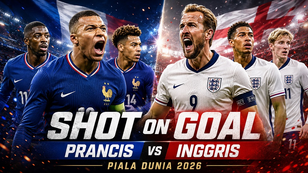 Daftar data shot on goal terbanyak dari pemain dalam pertandingan Prancis vs Inggris.