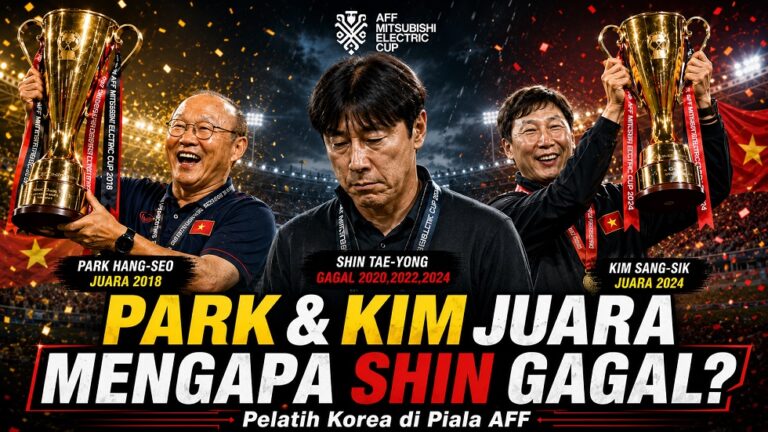 Shin Tae-yong gagal juara Piala AFF bersama Timnas Indonesia.