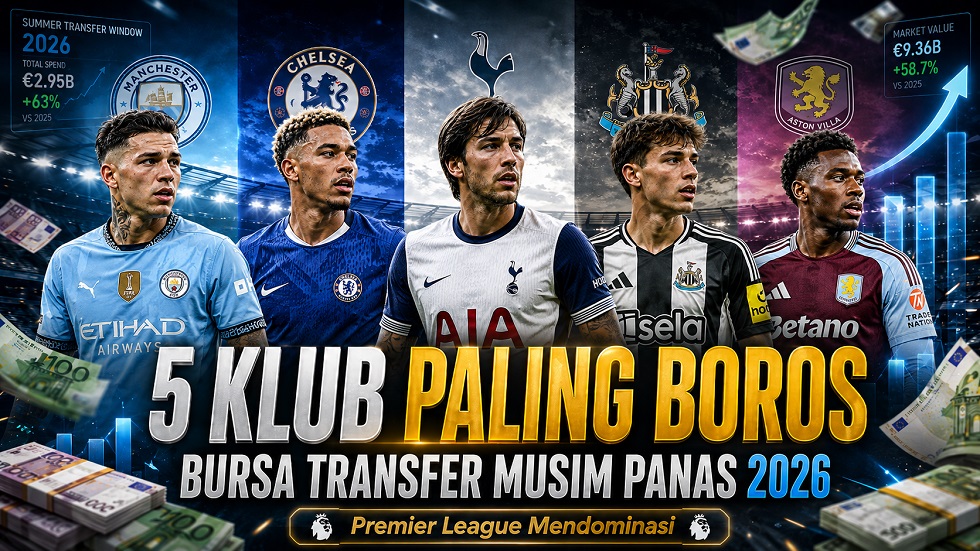 5 Klub Paling Boros di Bursa Transfer 2026