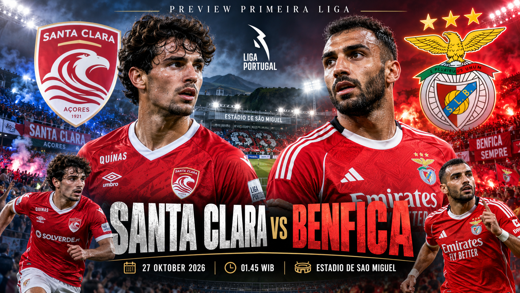 Santa Clara vs Benfica